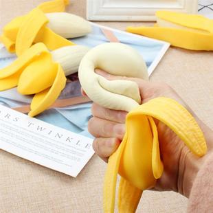 Fidget Banana Squishy Antistress Toys Spoof Elastic Peeling
