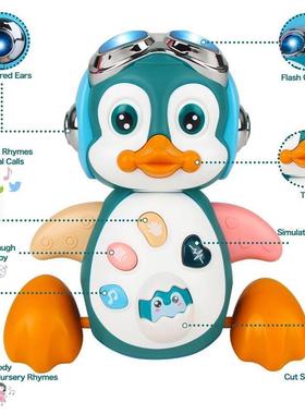 Baby Crawlng Toys Muscal Pengun nfant Movng Walkng Dan