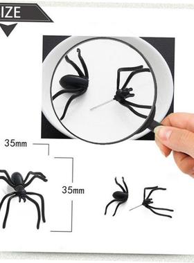 Hallow无品牌/een Decoration 1Piece D Creepy Black Spider Ear