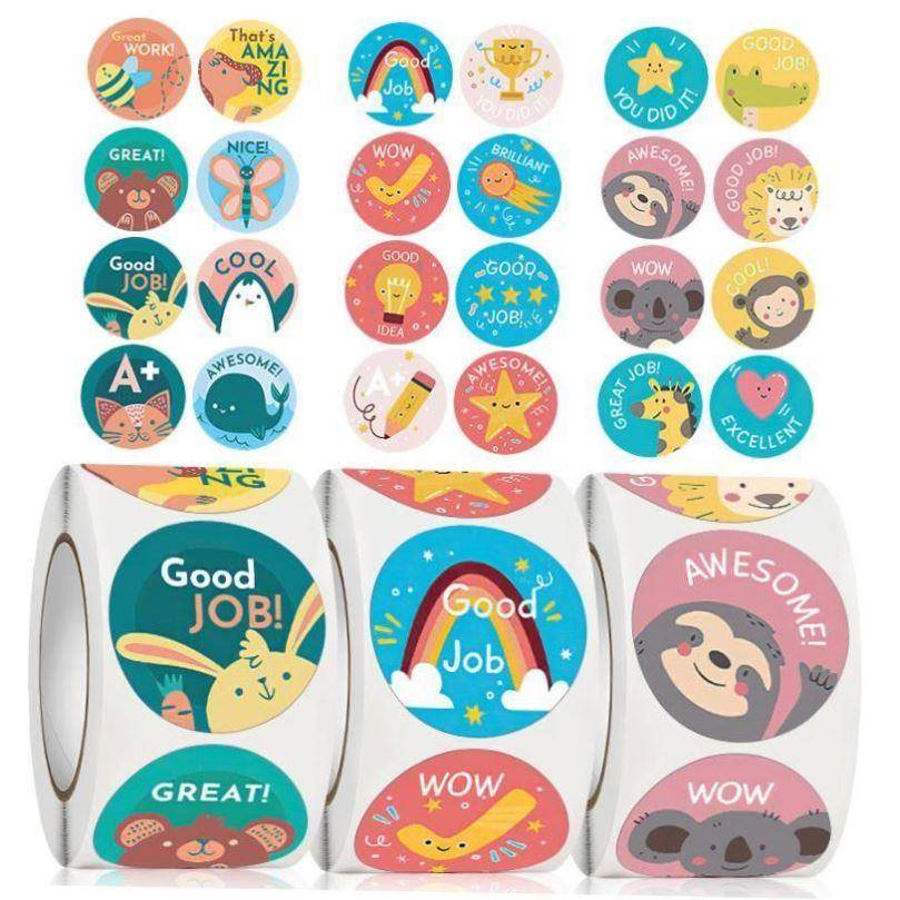 500pcs Star Reward Stickers for Kids School Teacher Supplies