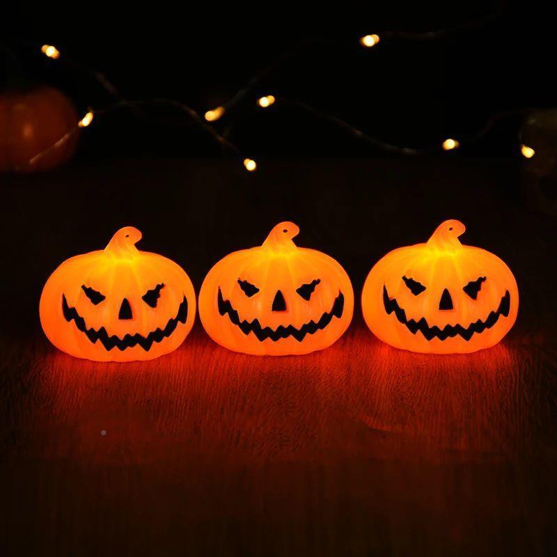 3Pcs Halloween Pumpkin LED Night Light Haunted HouseFOA Horr
