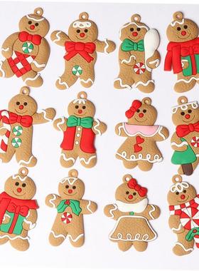 Big Sale! 12pcs Gingerbread Man Christmas Tree Ornaments 1