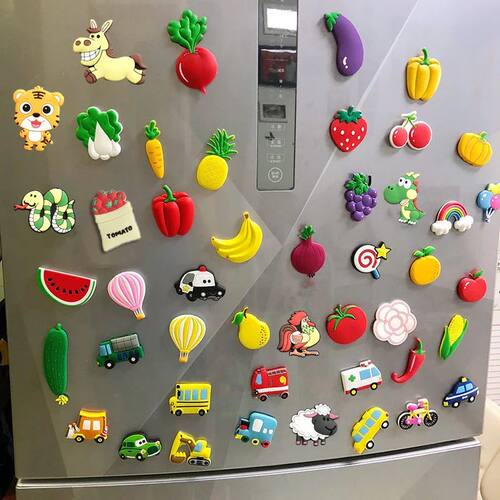 1 Set PVC Cute Fridge Magnets for Children Cartoon Animal Ma