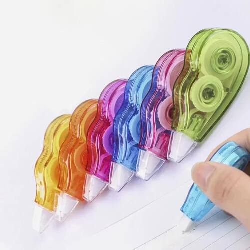 6pc Set Correction Tape Kawaii Mechanical Cute Design Correc
