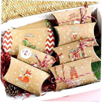 24pcs Christmas Gift Boxes with 1-24 Count Down Stickers Xma