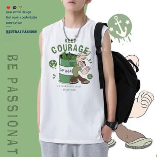 束胸外穿砍袖 中性cos 宽肩大力水手宽松棉透气平胸塑胸内衣女新款