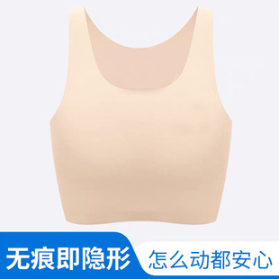 束胸背心零感无痕束胸内衣大胸显小超平裹胸学生套头缩束胸背心
