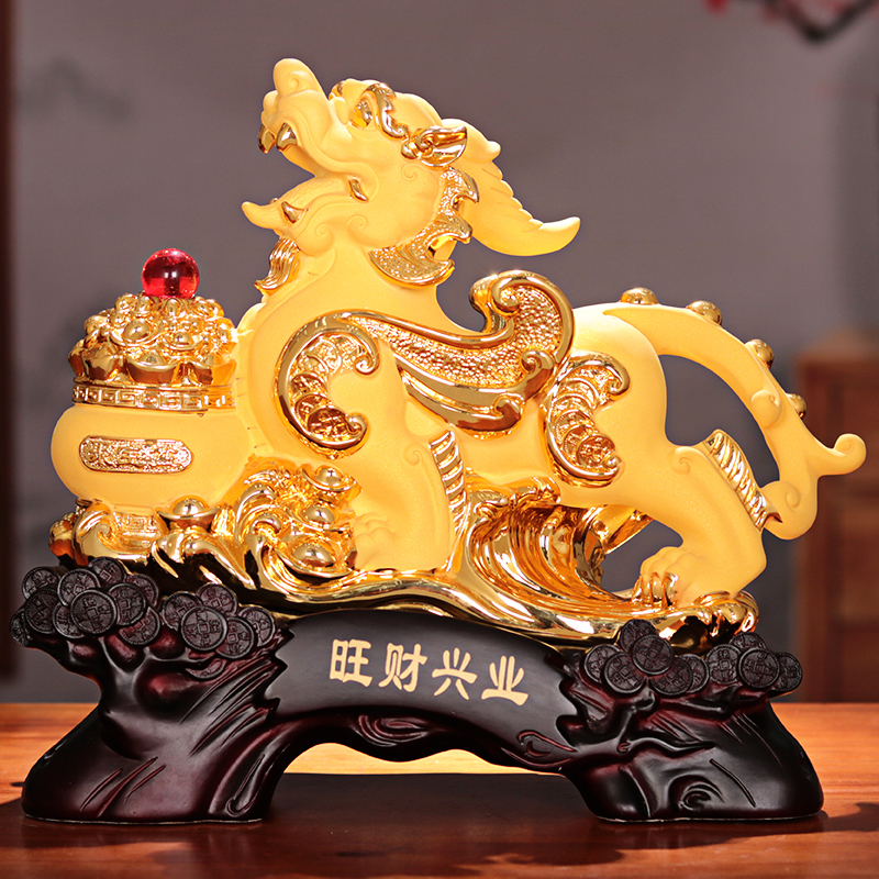 招财貔貅摆件旺财聚财皮丘一对客厅办公室桌面收银台