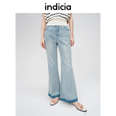 indicia标记商场同款 6B406NK331C 长裤 夏季 微喇百搭水洗牛仔裤