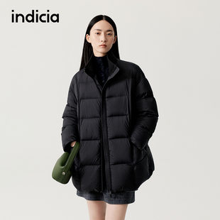 女装 新款 羽绒服黑色外套F2D5YR544F 25冬季 indicia标记商场同款