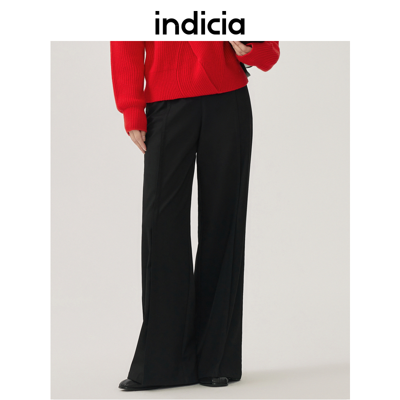 indicia 舒适通勤风休闲裤长裤子冬季新款商场同款标记女装