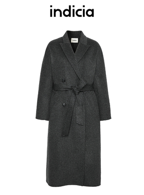 indicia标记商场同款冬款羊毛大衣通勤毛呢外套女装F2D4DY707C