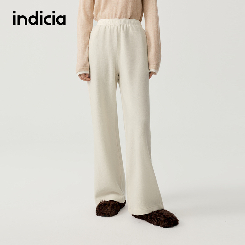 indicia标记商场同款2025冬季新款羊毛休闲裤女长裤子F2D5KZ478C