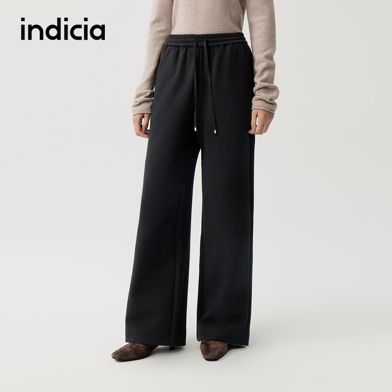 indicia标记商场同款25秋冬季新款女装休闲裤抽绳裤子L2D5KZ222