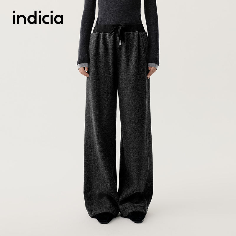 indicia标记商场同款25秋冬季新款女装休闲裤长裤子L2D5KZ273