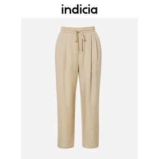 子夏季 薄裤 商场同款 标记女装 indicia天丝休闲裤 5B306KZ203 长裤
