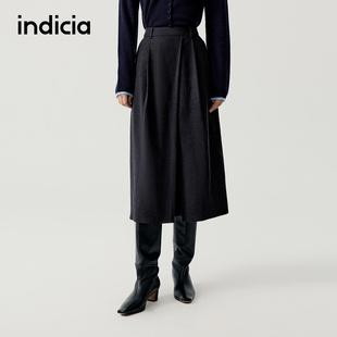 女装 新款 半身裙A型裙子F2D5QZ600C 2025秋冬季 indicia标记商场同款
