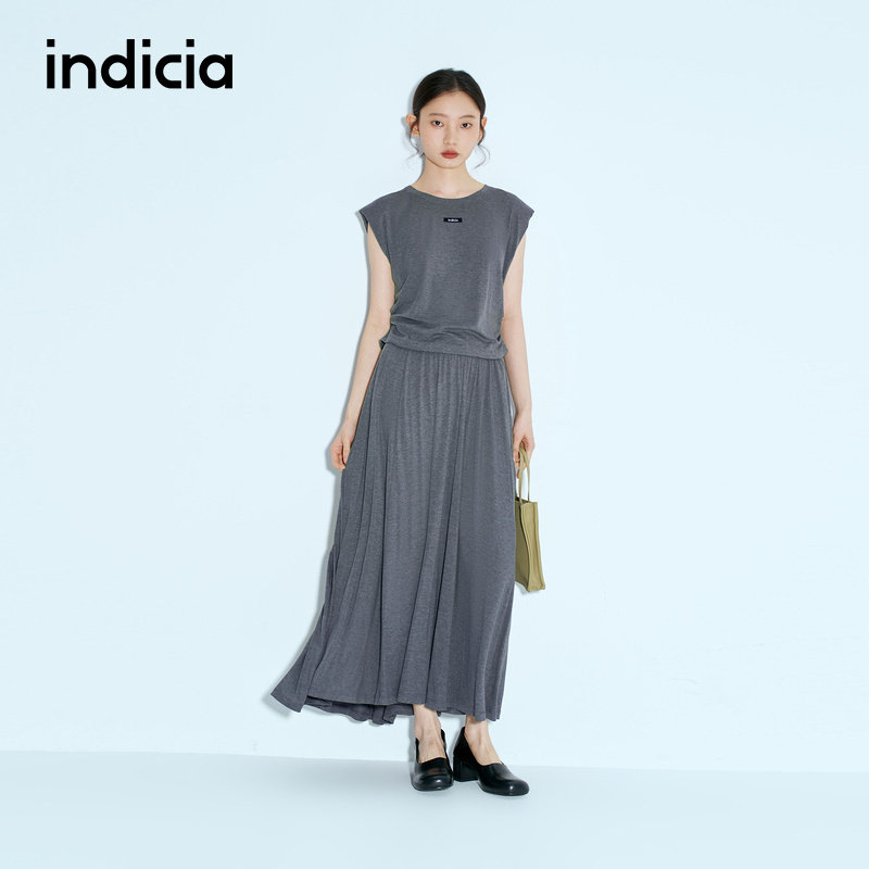 indicia标记商场同款25夏新款两件套上衣半身裙套装女F2B5TZ178C