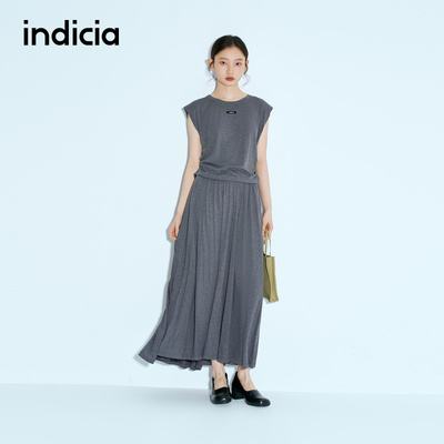 indicia标记商场同款25夏新款两件套上衣半身裙套装女F2B5TZ178C