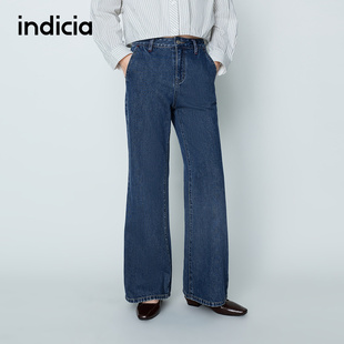 indicia标记商场同款26春季新款女装牛仔裤棉休闲长裤子L2A6NK042
