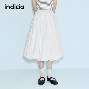 女装 新款 半身裙白色裙子F2B6QZ125C 26夏季 indicia标记商场同款