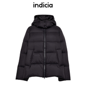 indicia标记商场冬季 连帽简约休闲羽绒服外套女装 F2D4YR810F