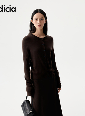 indicia标记25冬新款优雅两件套针织开衫半身裙套装女L2D5TZ249