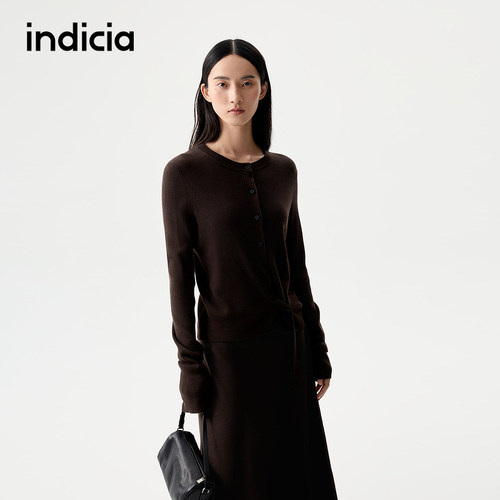 indicia标记两件套针织开衫上衣半身裙套装秋冬季女装L2D5TZ249