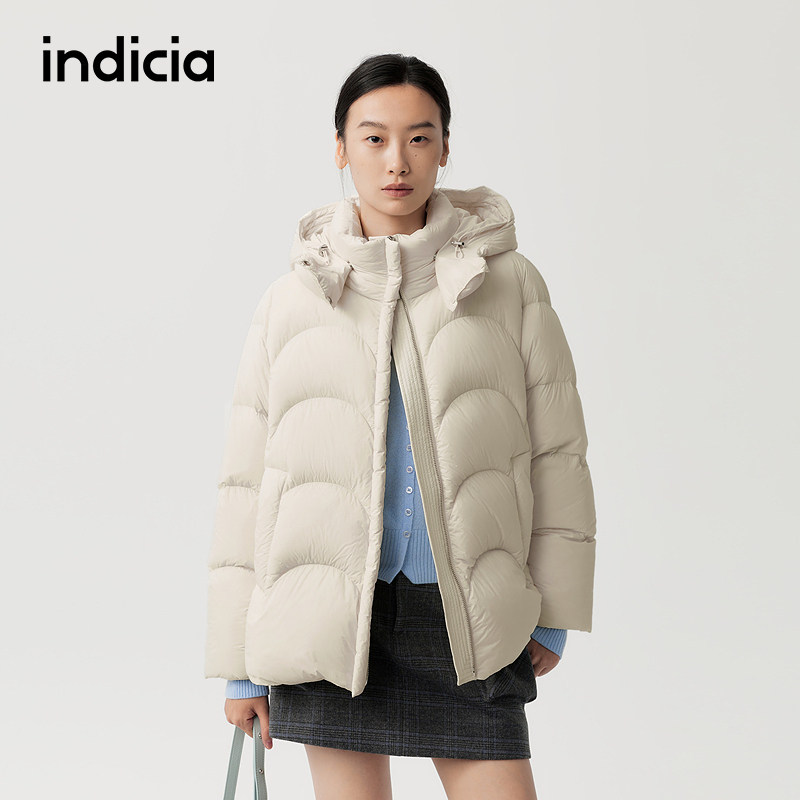 indicia标记商场同款25冬季新款女装羽绒服外套F2D5YR588F
