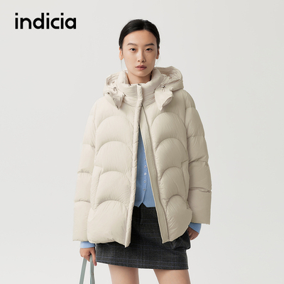 indicia标记商场同款25冬季新款女装羽绒服外套F2D5YR588F