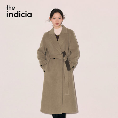 indicia标记羊毛羊绒大衣女毛呢外套2026冬季新款女装L2D5DY244Z