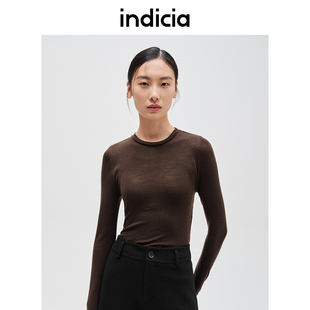 indicia标记商场秋冬针织衫 亲肤柔软绵羊毛F2D4SY809F 女打底衫