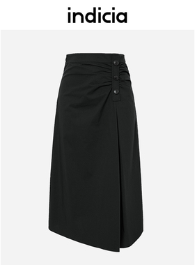 indicia半身裙女侧开叉a字裙夏季商场同款标记女装5B305QZ149