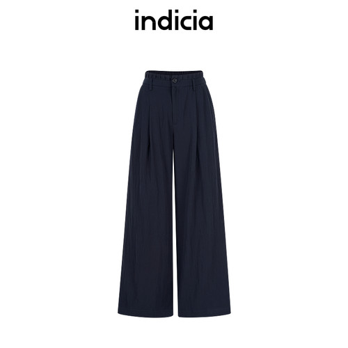 indicia标记商场同款25夏新款轻薄休闲百搭阔腿裤 F2B5KZ132N