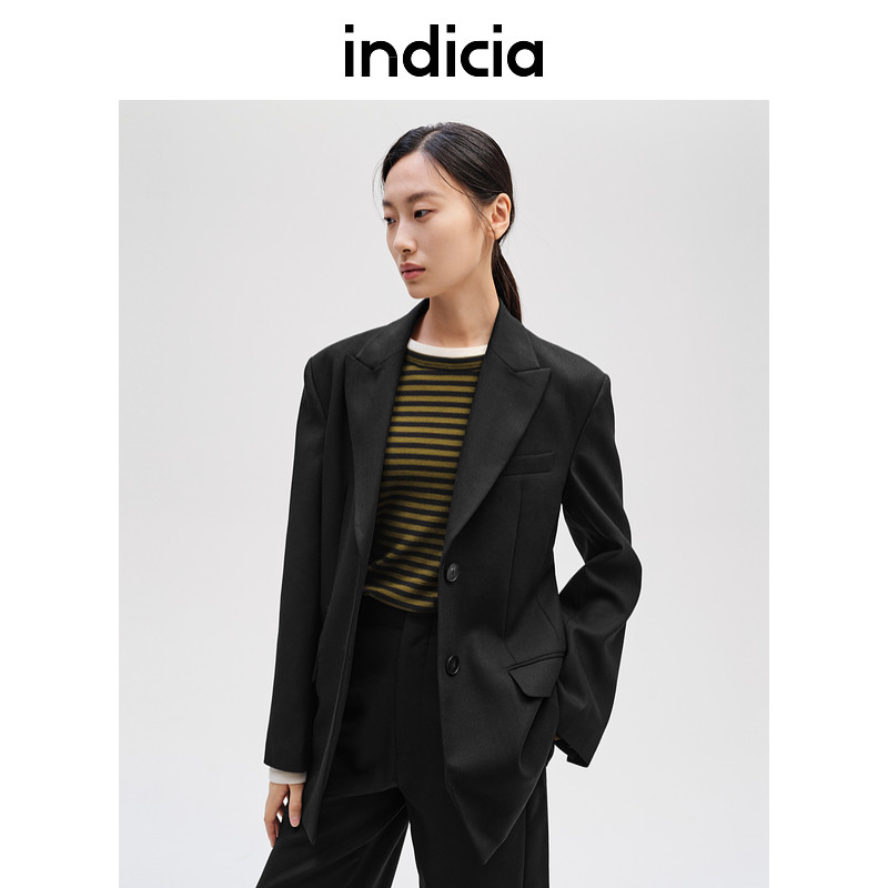 indicia标记商场同款气质西装外套春秋季新款通勤女装F2C4XZ436F