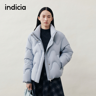 indicia标记商场同款25冬季新款女装羽绒服女短款外套L2D5YR268