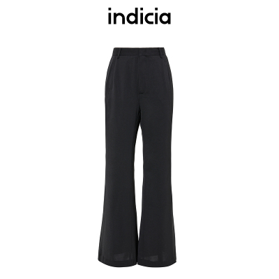 indicia标记商场同款醋酸舒适透气微喇休闲裤垂顺显瘦5B306KZ299