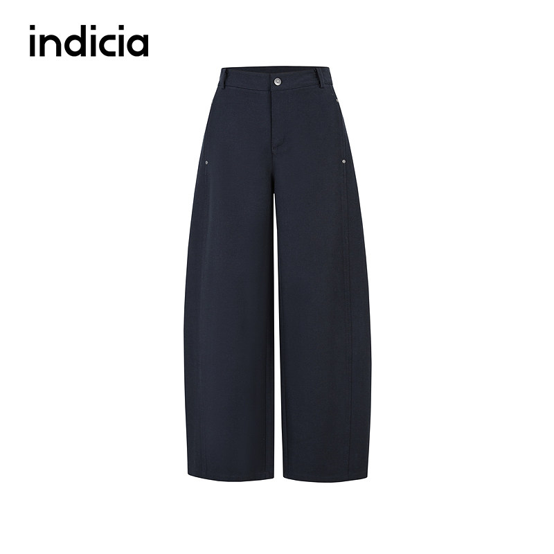 indicia标记商场同款2026春季新款休闲裤藏青色裤子F2A6KZ100F