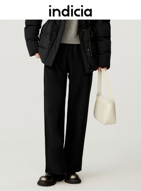 indicia标记商场同款柔软舒适休闲裤运动裤秋冬季女装5D311KZ590F