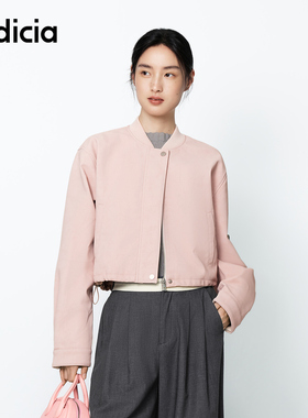 indicia标记商场同款25春新款休闲设计感圆领短外套 F2A5WT005F