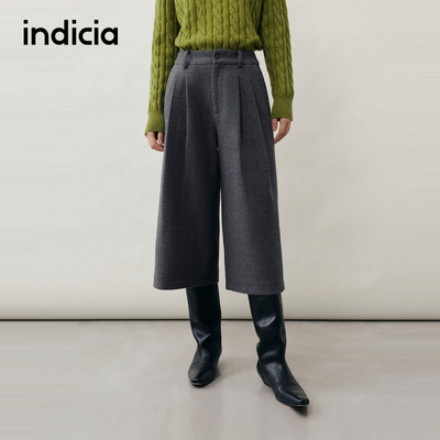 indicia标记商场同款2025秋冬季新款女装休闲裤七分裤子L2D5KZ283