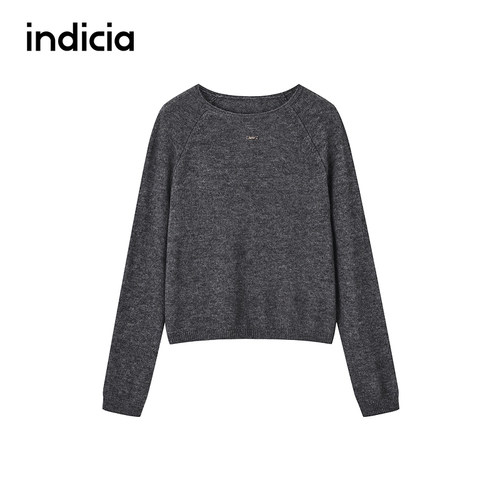 indicia标记商场同款羊毛桑蚕丝针织衫毛衣秋冬季女装F2D5MS403C