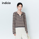 26春季 新款 女装 indicia标记商场同款 条纹针织衫 卫衣L2A6ZZ036