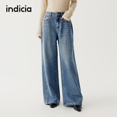 长裤 indicia标记商场同款 子F2D5NK457C 女装 牛仔裤 2025秋冬季 新款