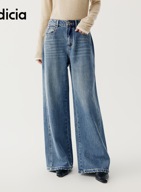 indicia标记商场同款2025秋冬季新款女装牛仔裤长裤子F2D5NK457C