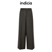 通勤裤 indicia标记商场同款 子F2C4KZ484F 时尚 阔腿裤 春秋季 休闲裤