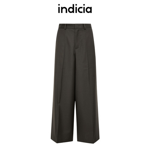 indicia标记商场同款春秋季休闲裤时尚阔腿裤通勤裤子F2C4KZ484F