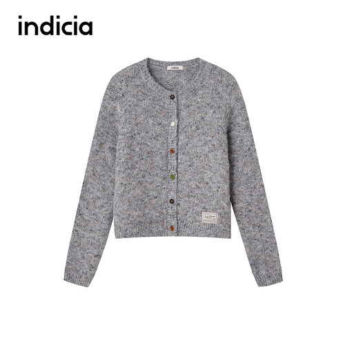 indicia标记商场同款2025秋冬新款女装针织衫开衫F2D5KS581C
