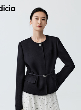 indicia标记商场同款2026春季新款藏青色短款外套女装F2A6WT034C