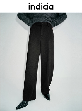 indicia标记香蕉裤休闲裤女长裤子秋冬新款时尚百搭 L2D4KZ198-1